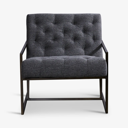 Sillón moderno gris obscuro